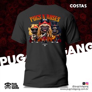 Camiseta Pug (Costas) - Pugs n´Roses