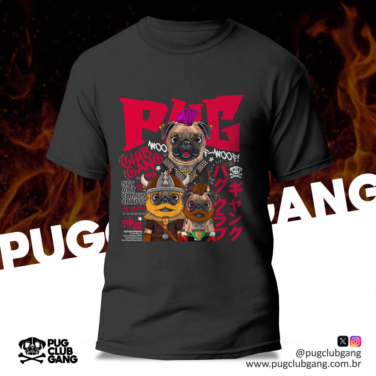 Nome do produto:  Camiseta Pug Style