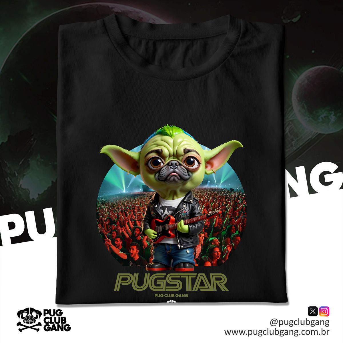 Nome do produto: Camiseta Pug - PugStar