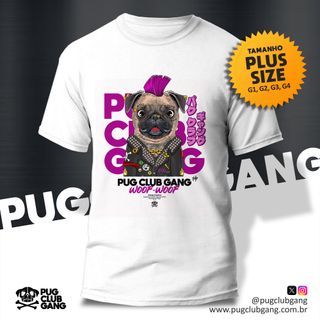 Nome do produtoCamiseta Pug Punk - Plus Size