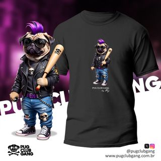 Camiseta Pug - Pug Punk 0001