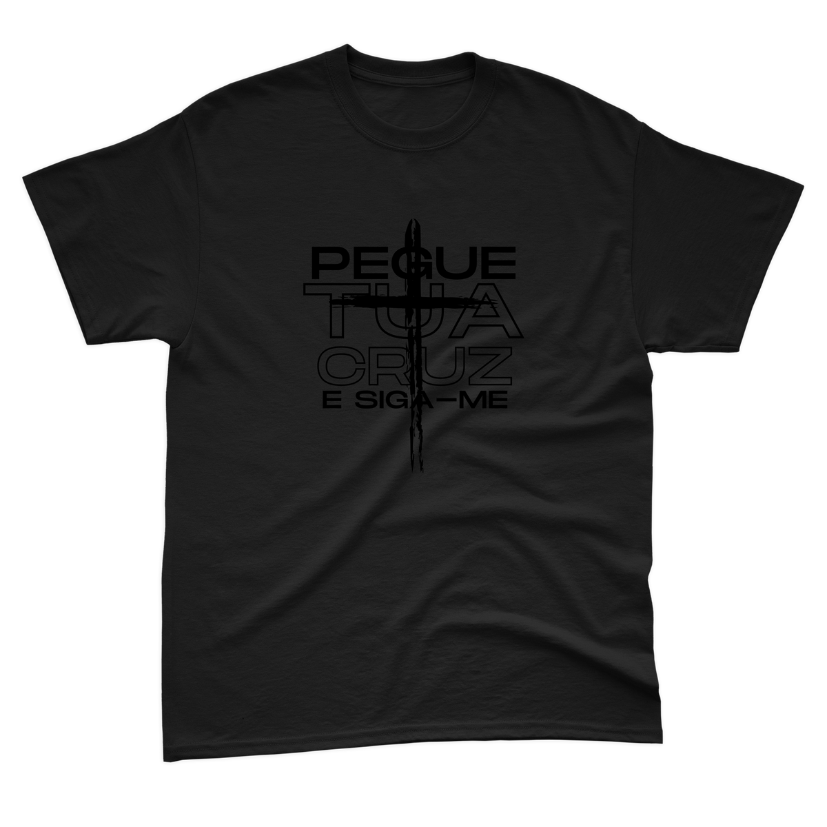 Nome do produto: Camiseta - Pegue Tua Cruz e Siga-me