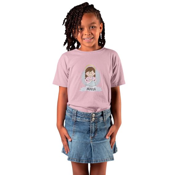 Camiseta Infantil Coleção Santinhos Maria