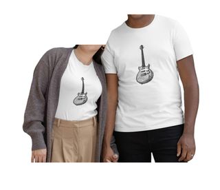 Nome do produtoCamiseta Premium Unissex Col. Lápis Guitar