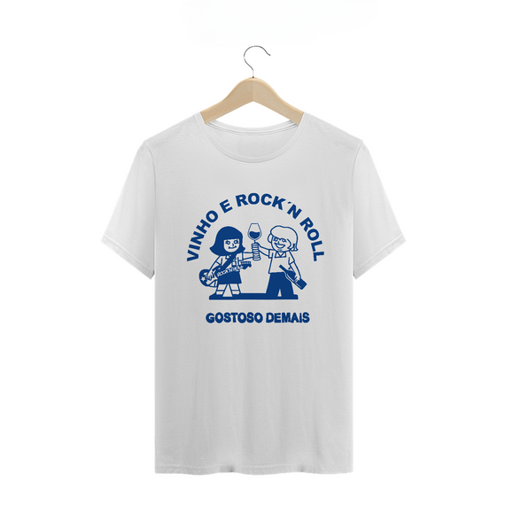 Camiseta Vinho e Rock`n Roll TLT