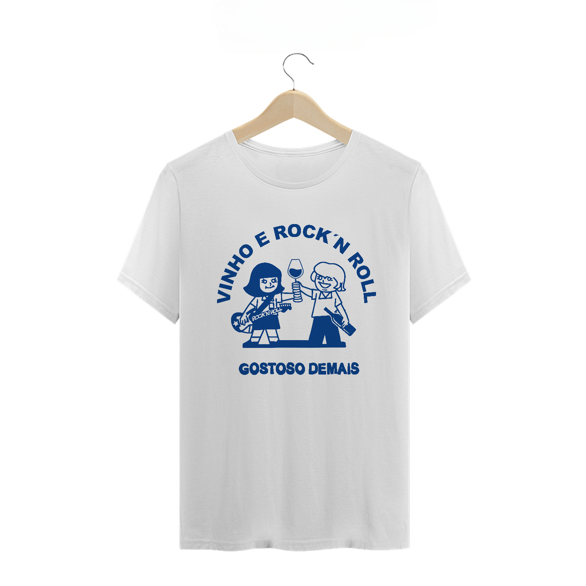 Nome do produto: Camiseta Vinho e Rock`n Roll TLT