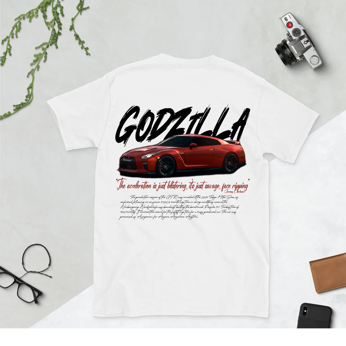 Nome do produto: Nissan GTR-R35 Godzilla branca 