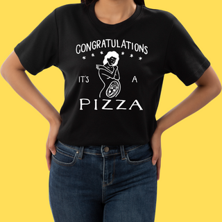 Nome do produtoCamiseta Congratulations it's a pizza