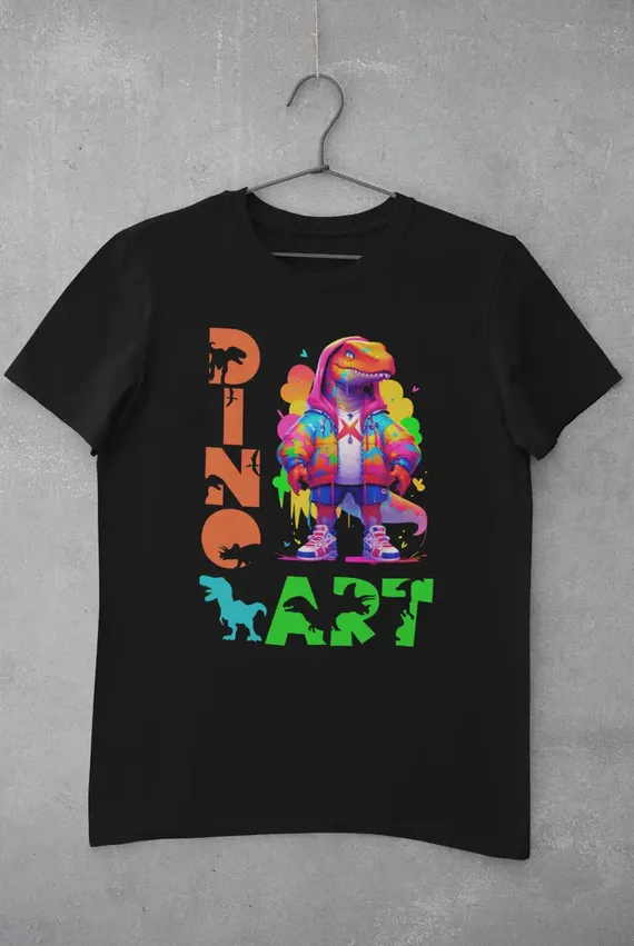 Camiseta Infanto Juvenil Dino Art Cores