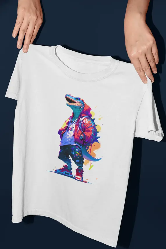 Camiseta Infanto-Juvenil Dino Aventureiro da Cidade Grande