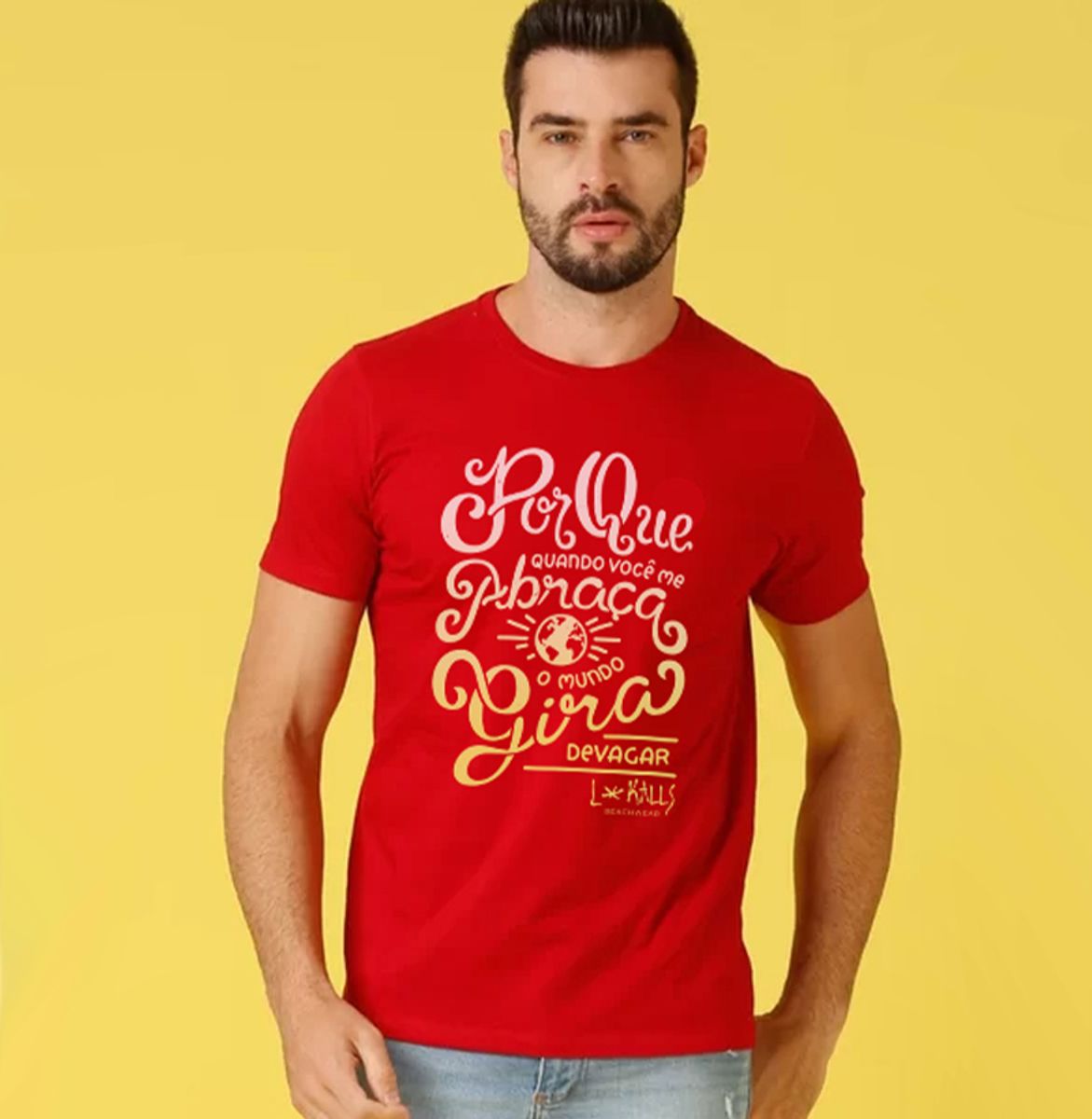 Nome do produtoMUNDO GIRA DEVAGAR - CAMISETA QUALITY