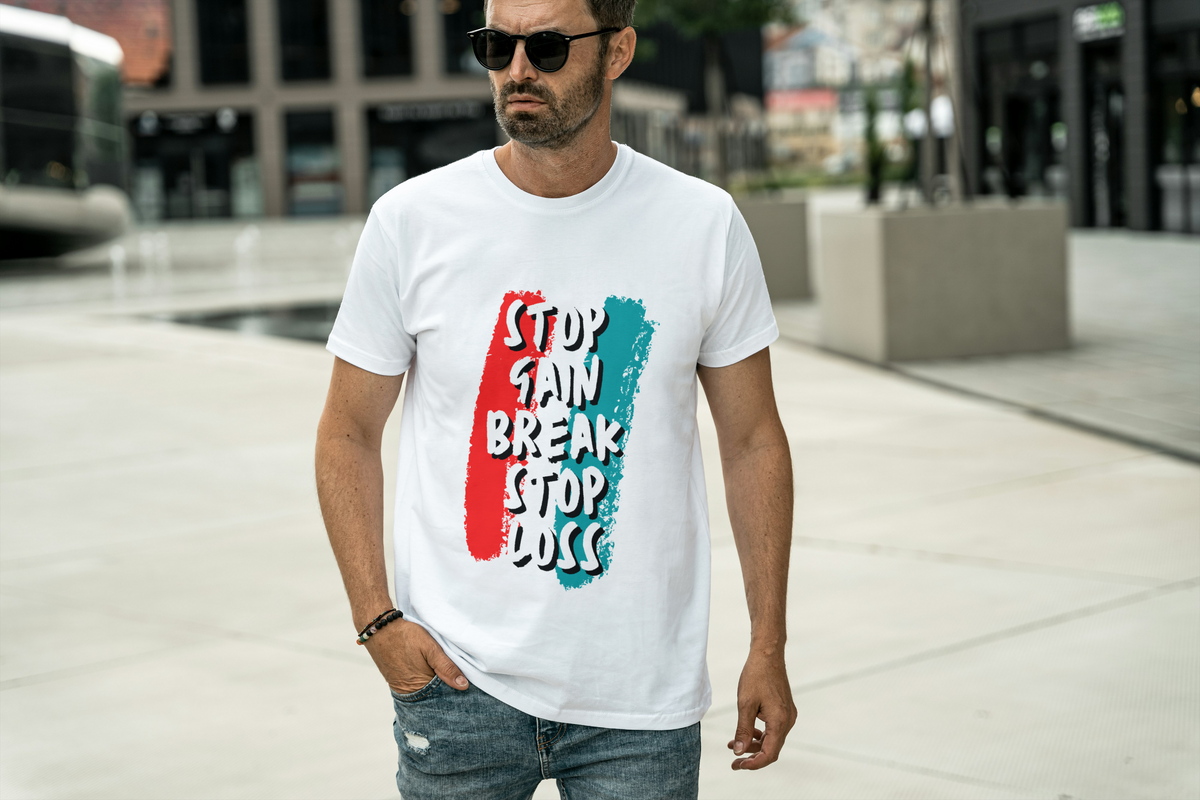 Nome do produto: Camiseta Stop Gain. Break, Stop Loss 