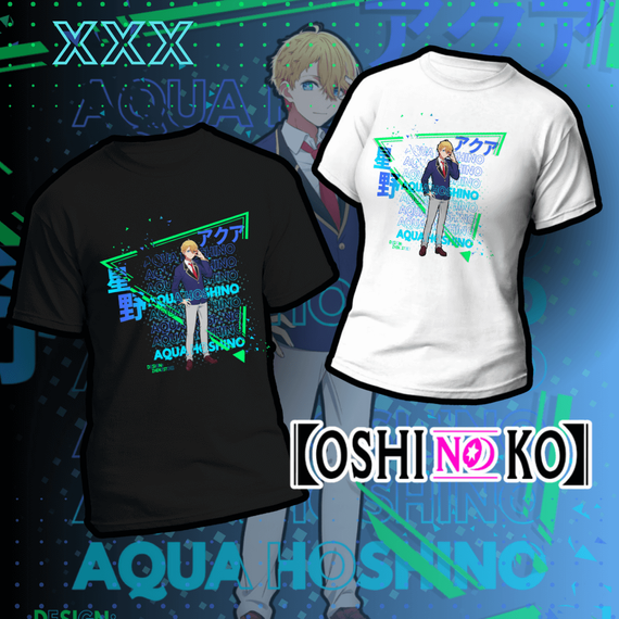 Camiseta Oshi no Ko - Aqua Hoshino