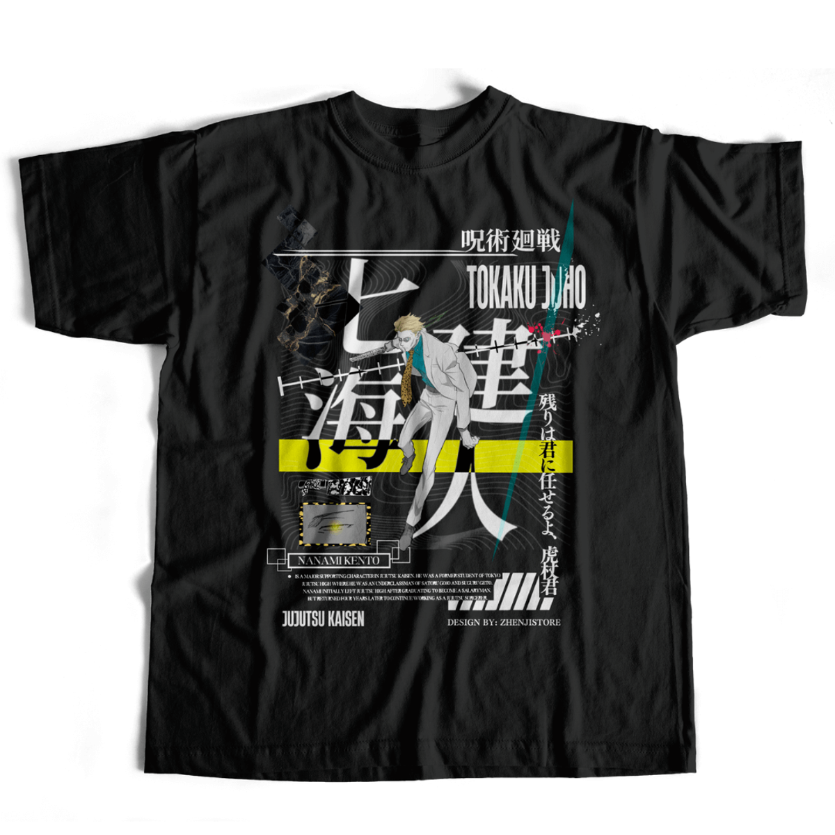 Nome do produto: Camiseta Jujutsu Kaisen Nanami - Dark Colors