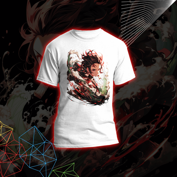  Camiseta Kimetsu no Yaiba - Tanjiro