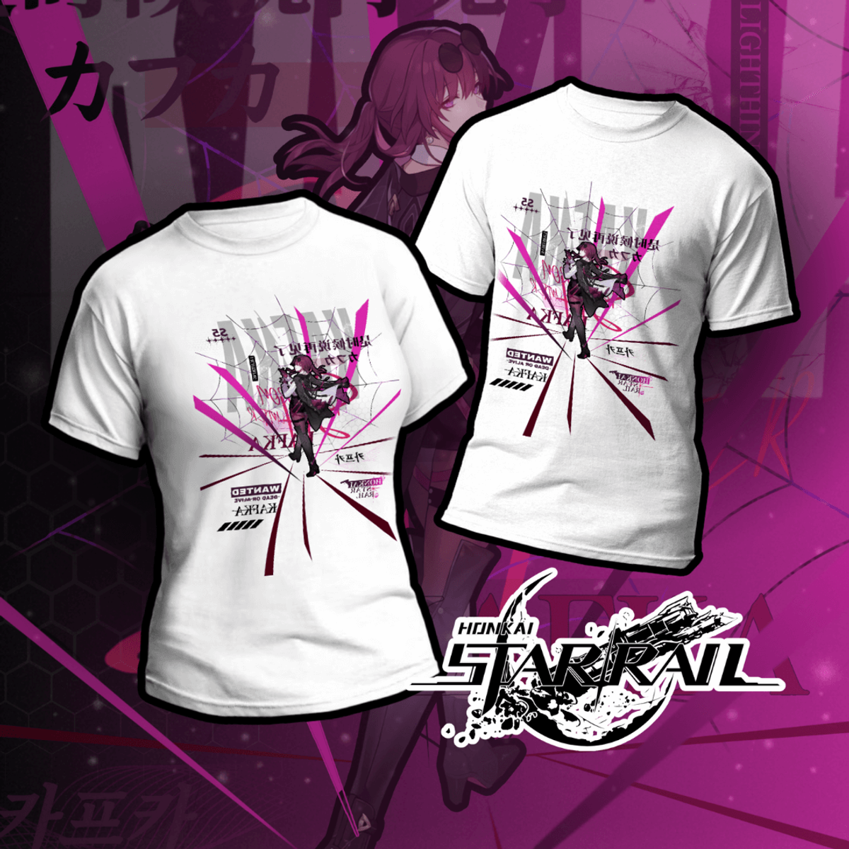 Nome do produto: Camiseta Honkai Star Rail - Kafka