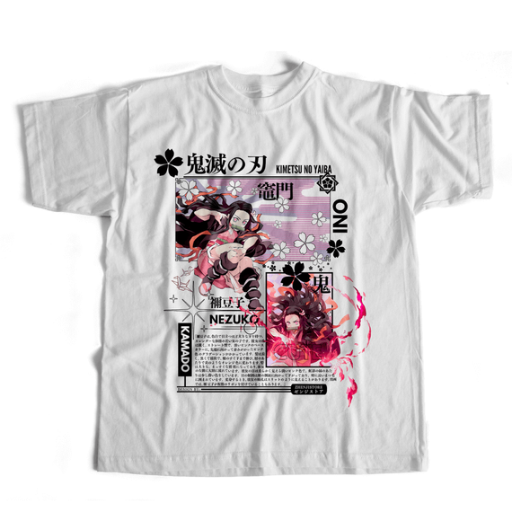  Camiseta Kimetsu no Yaiba - Nezuko 