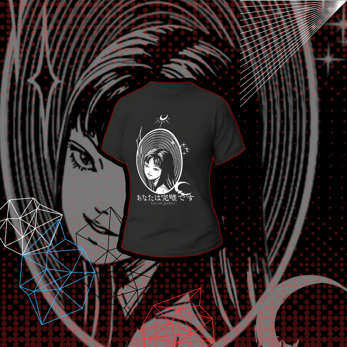 Nome do produto: Camiseta Tomie Aesthetic Cosmic - Dark Colors