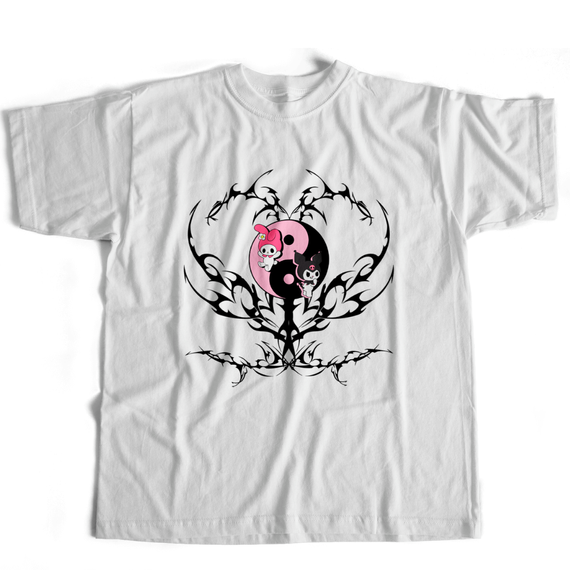  Camiseta Kuromi e My Melody