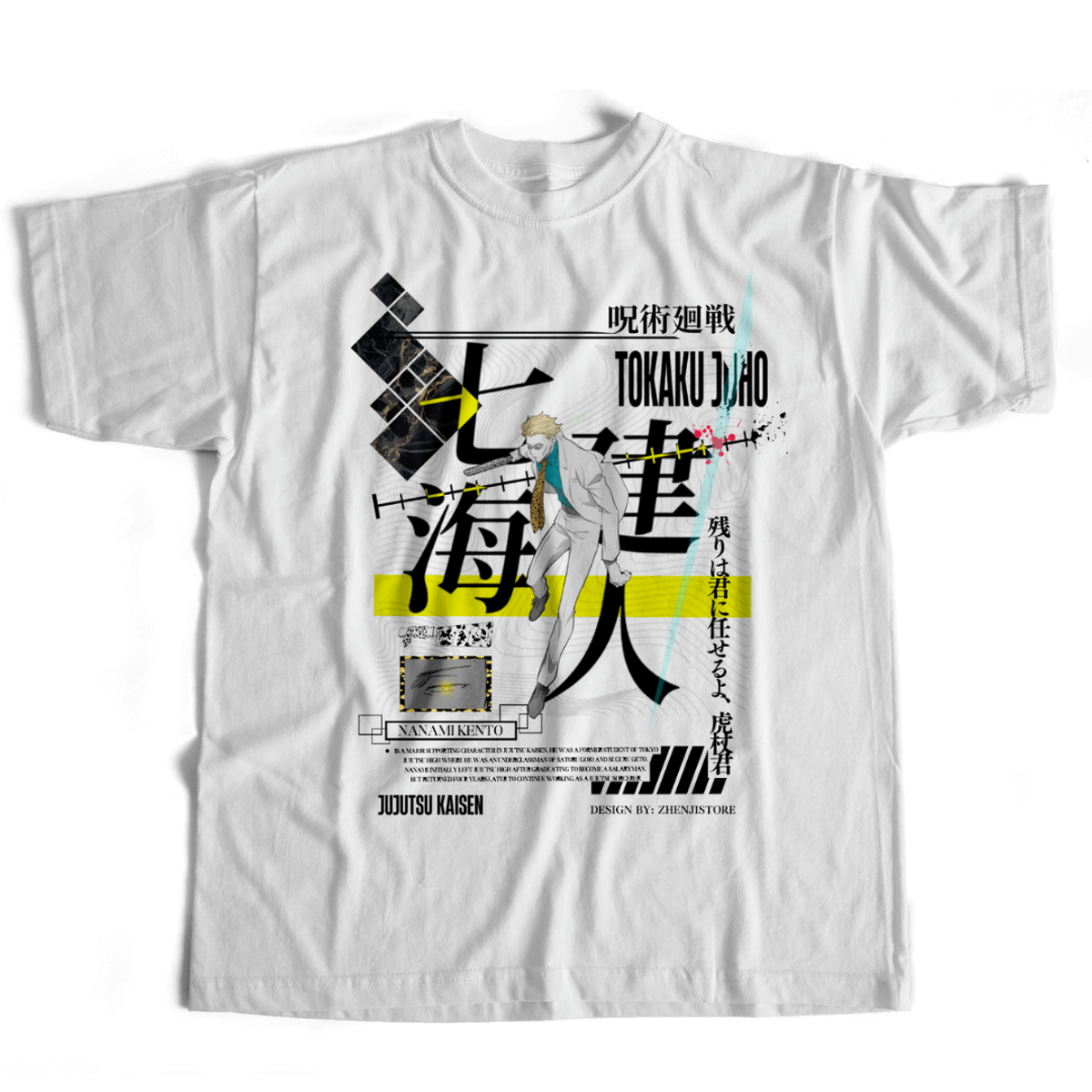 Nome do produto:  Camiseta Jujutsu Kaisen Nanami