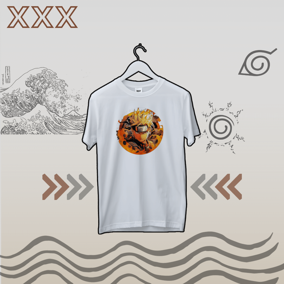 Nome do produto: Camiseta Aesthetic Naruto versão 2