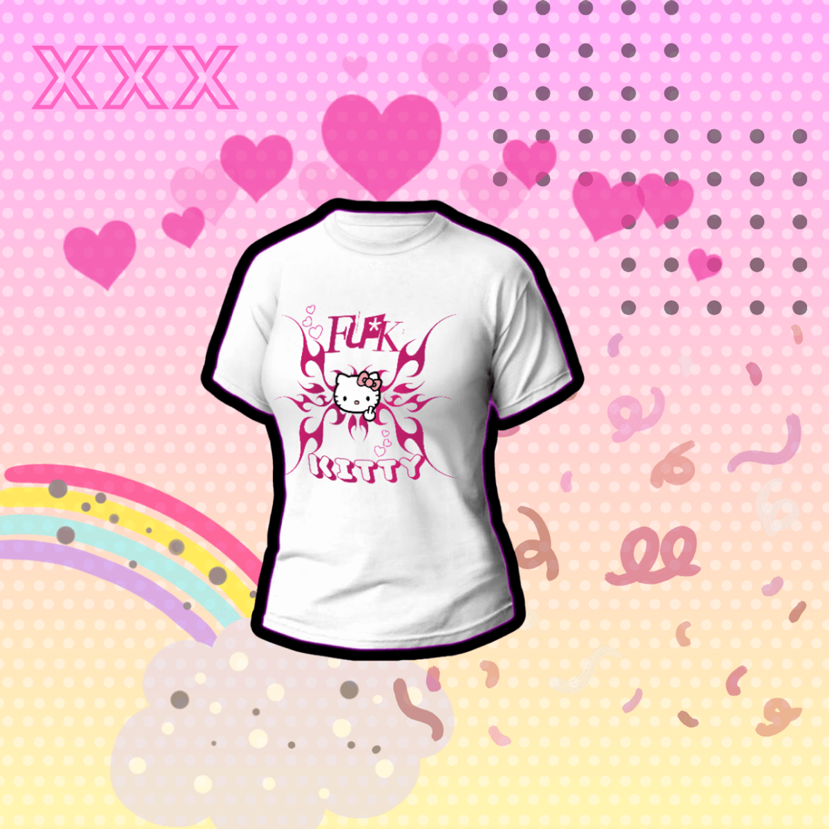 Nome do produto:  Camiseta Hello Kitty Aesthetic