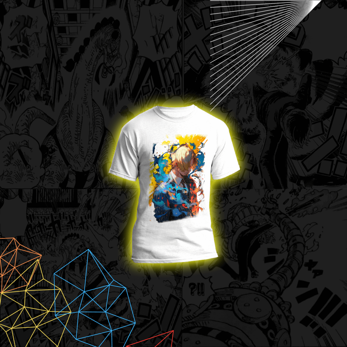Nome do produto:  Camiseta Sanji One Piece, One Piece, T-shirt Sanji One Piece