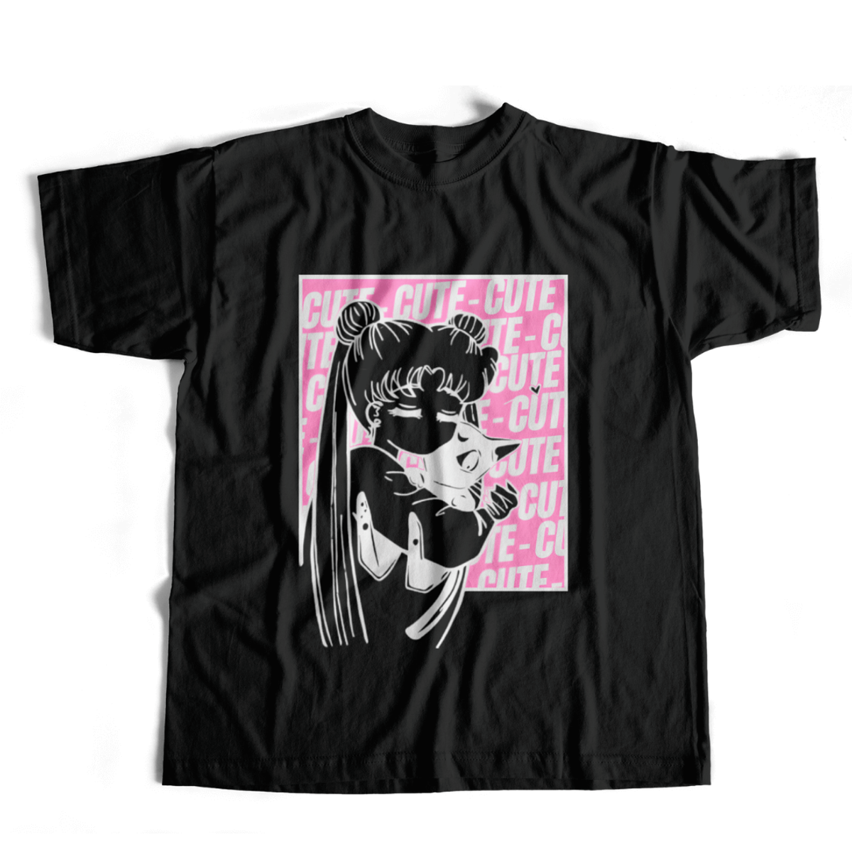 Nome do produto:  Camiseta Sailor Moon Aesthetic - Dark Colors