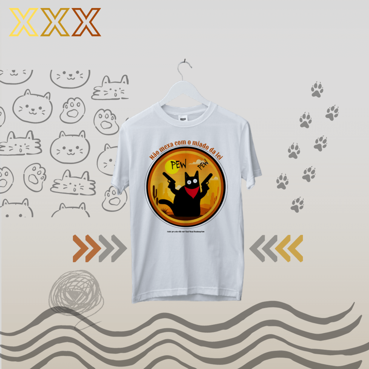 Nome do produto: Camiseta Neko Pew Pew