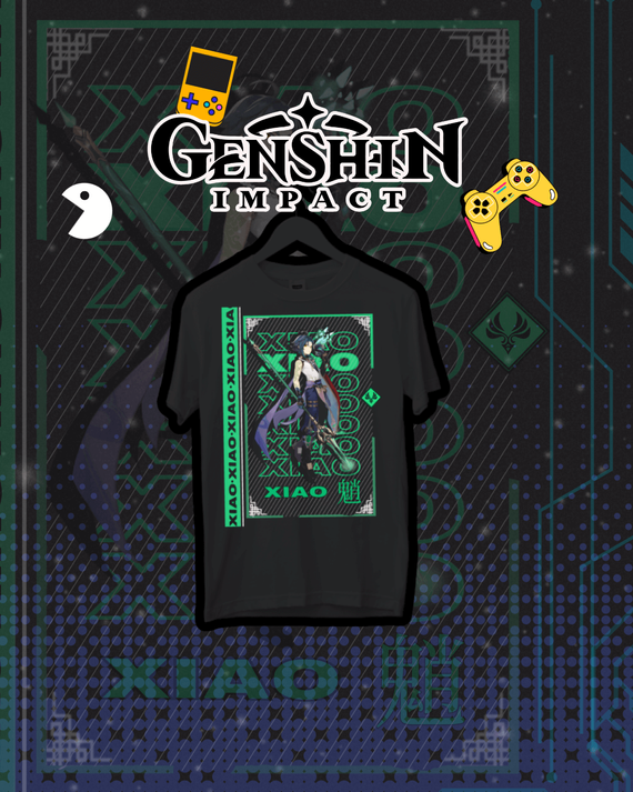 Camiseta Genshin Impact - Xiao Dark Colors