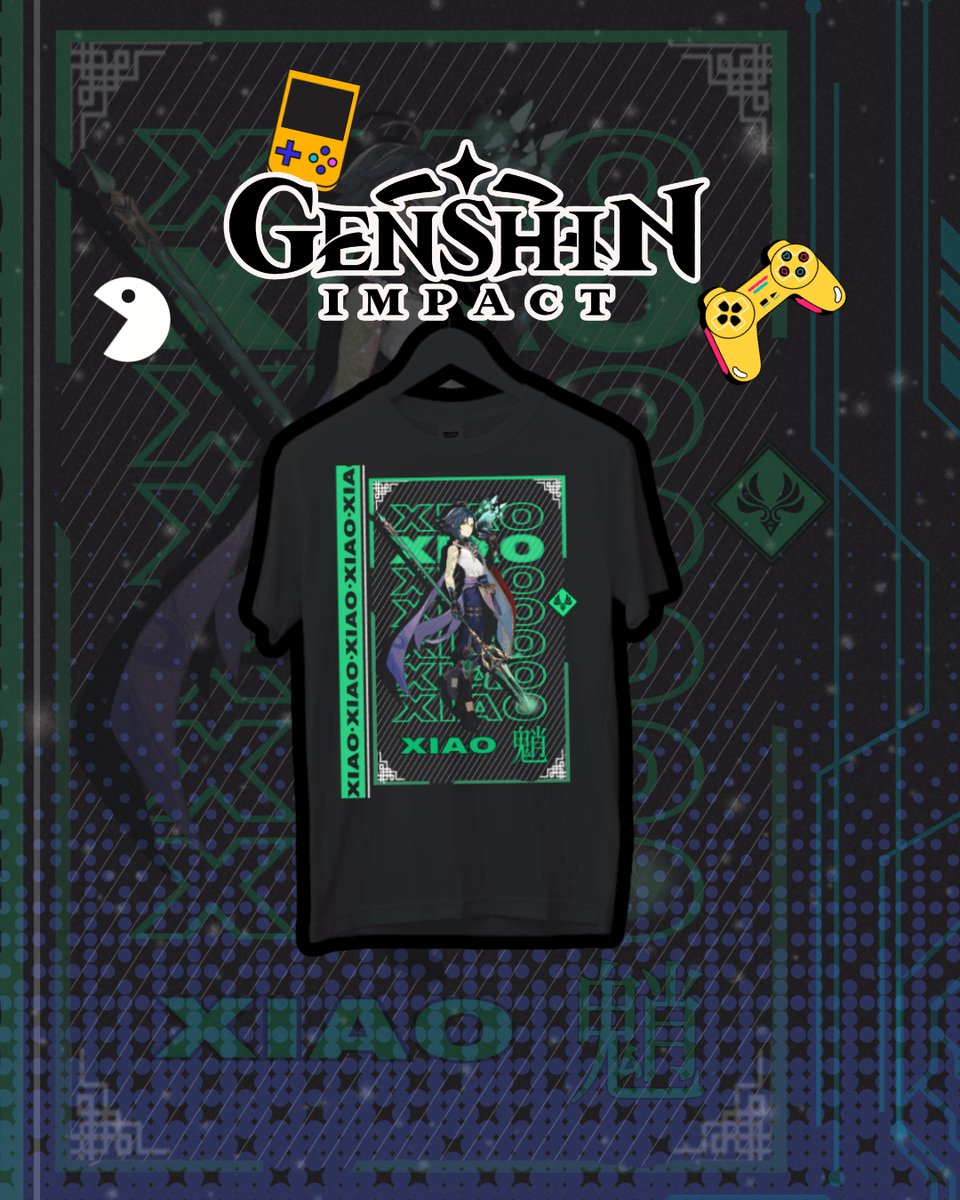 Nome do produto: Camiseta Genshin Impact - Xiao Dark Colors