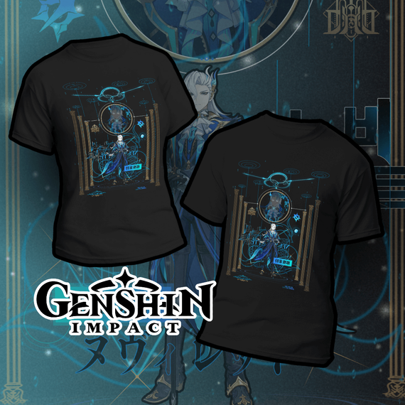 *NOVO* Camiseta Genshin Impact - Neuvillette Dark Colors