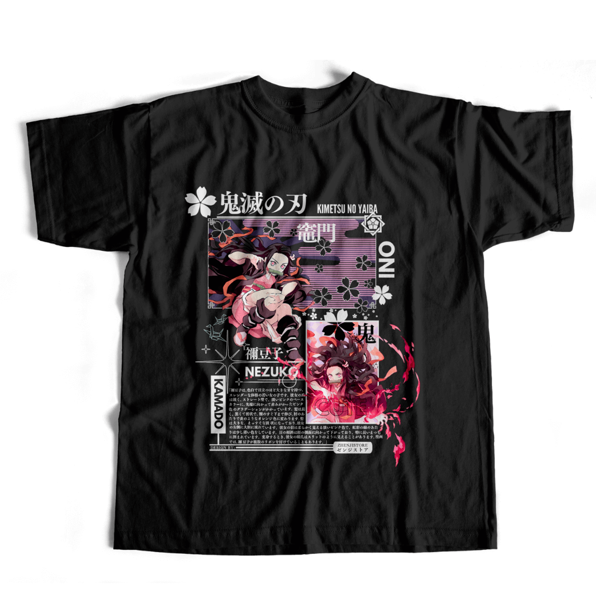 Nome do produto: Camiseta Kimetsu no Yaiba - Nezuko dark colors