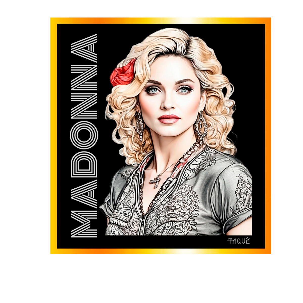 Nome do produto: Camiseta Plus Size Lendas - Madonna