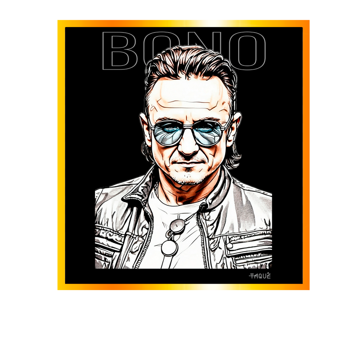 Nome do produto: Camiseta Taquê Lendas - Bono 