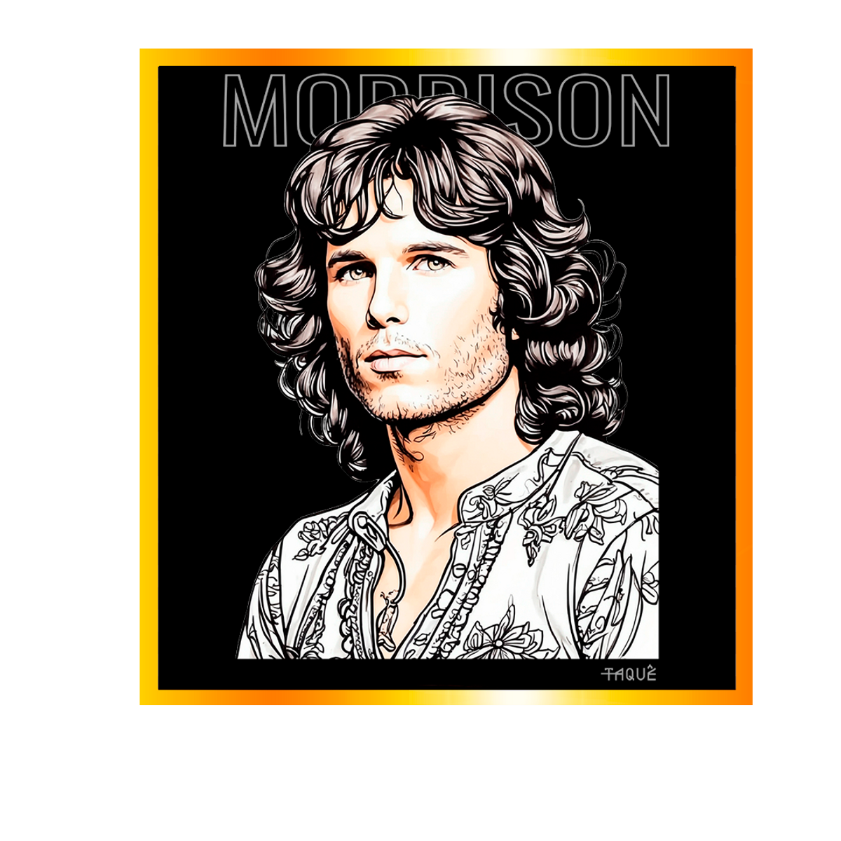 Nome do produto: Camiseta Taquê Lendas - Jim Morrison