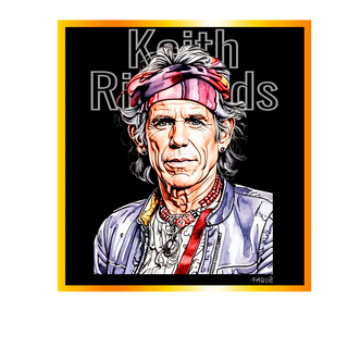Nome do produtoCamiseta Taquê Lendas - Keith Richards