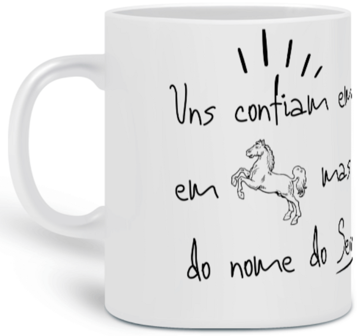 Nome do produto: Caneca Versículo - Salmos 20:7 - Confiança no Senhor