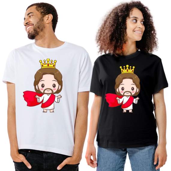 Camiseta Ilustração - Rei Jesus