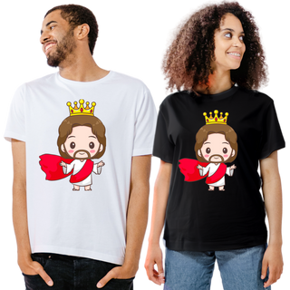 Camiseta Ilustração - Rei Jesus