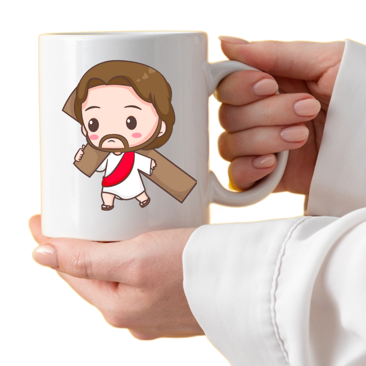 Nome do produto: Caneca Ilustração - Cristo