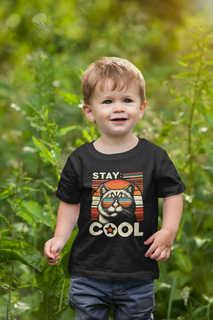 CAMISETA QUALITY INFANTIL CAT, STAY COOL-2 A 8 ANOS