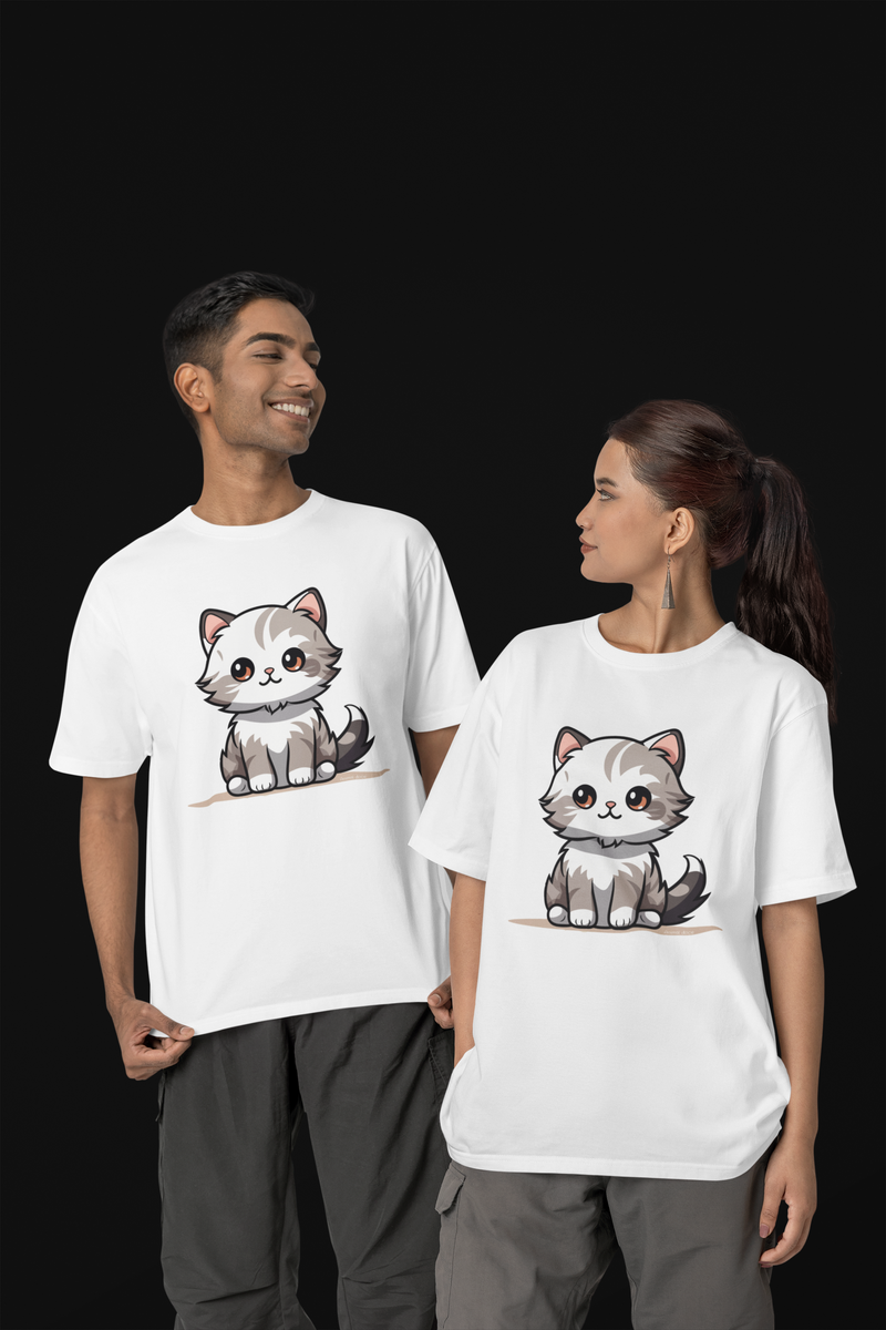 Nome do produto:  CAMISETA T-SHRIT PRIME, CUTE CAT