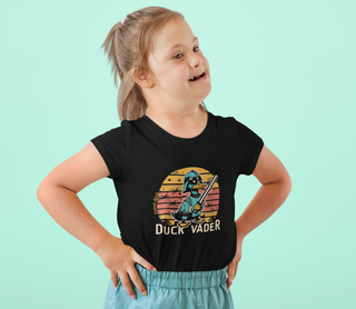 CAMISETA QUALITY INFANTIL, DUCK VADER STAR WARS-2 A 8 ANOS