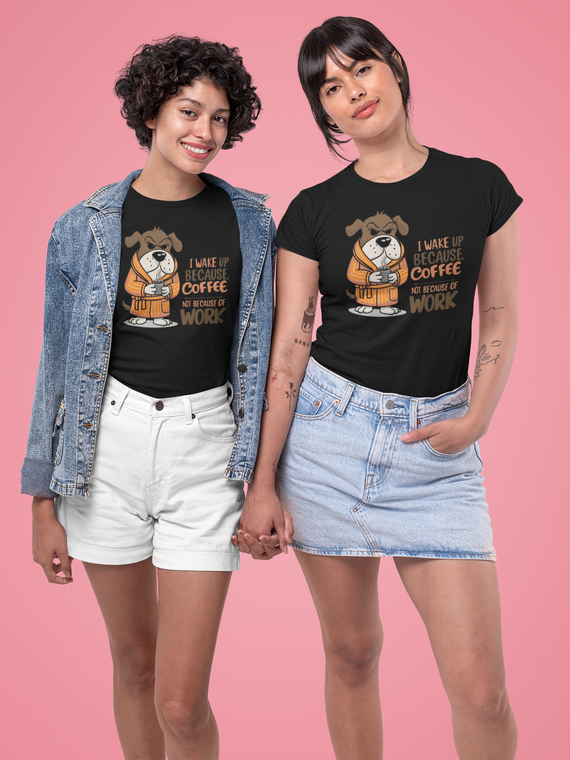 CAMISETA BABY LONG CLASSIC, DOG COFFEE