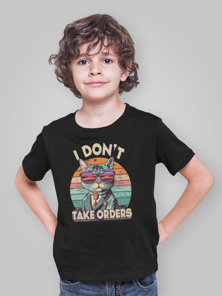 Nome do produto: CAMISETA QUALITY INFANTIL CAT, I DON\'T TAKE ORDERS-10 A 14 ANOS