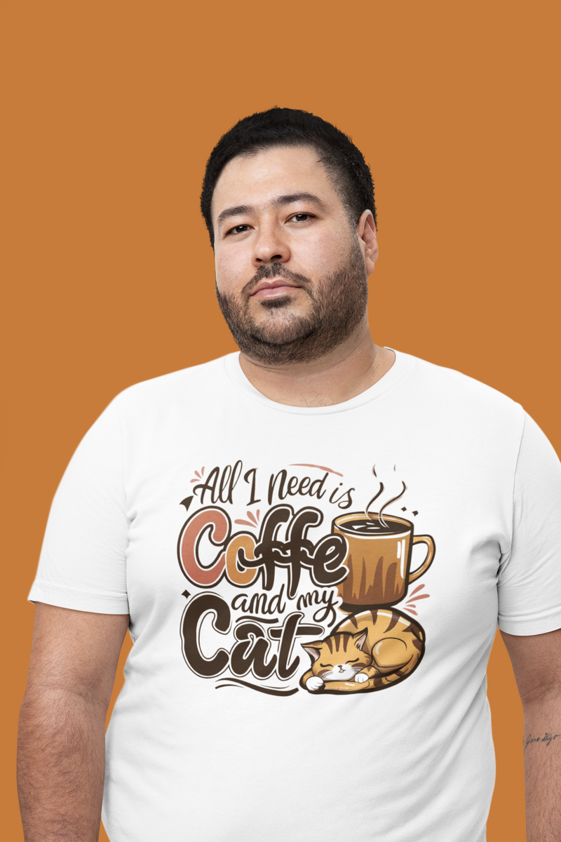 Nome do produto: CAMISETA T-SHIRT PLUS SIZE, CAT COFFEE