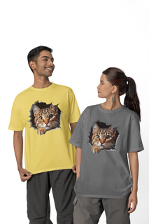 Nome do produtoCAMISETA T-SHIRT ESTONADA, ESTILO 3D CAT 