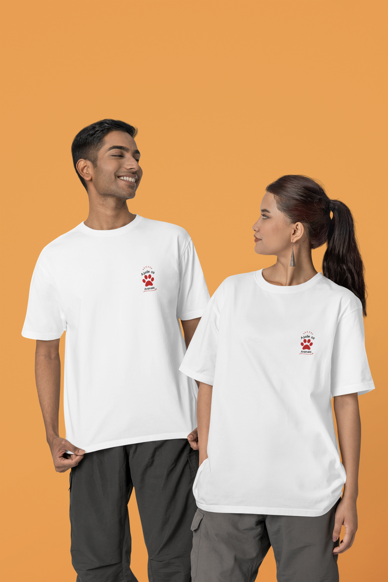 Nome do produto: CAMISETA T-SHIRT PRIME, MINIMALISTA AJUDE OS ANIMAIS 