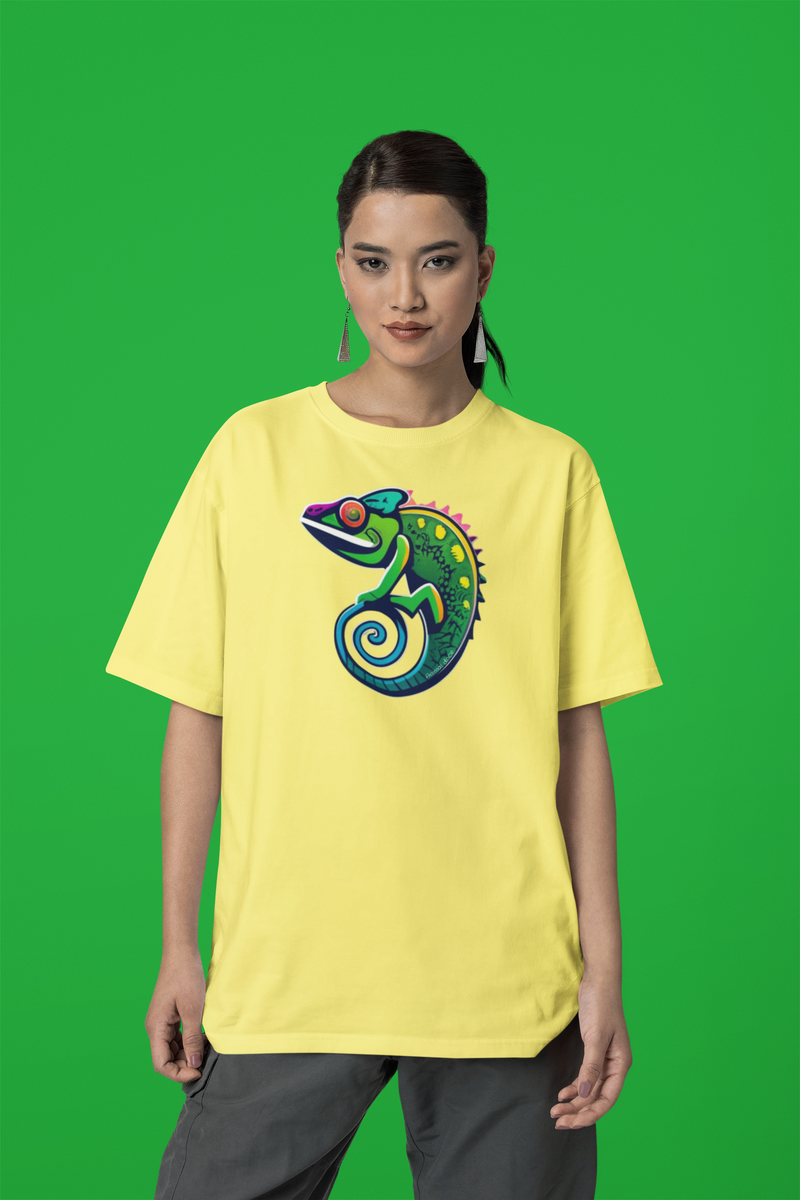 Nome do produto: CAMISETA T-SHIRT ESTONADAS, CAMALEON